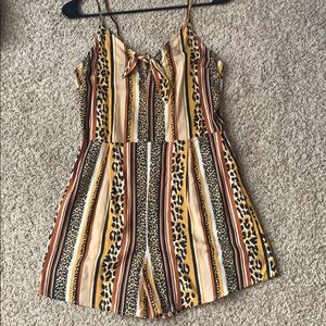 Spaghetti strap romper